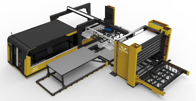 Fotografia przedstawiająca wycinarkę laserową Falcon